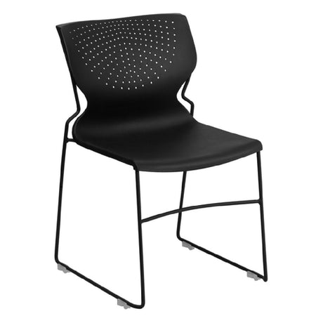 Flash Furniture RUT-438-BK-GG Hercules Series Stacking Chair 661 Lb. Weight Capacity