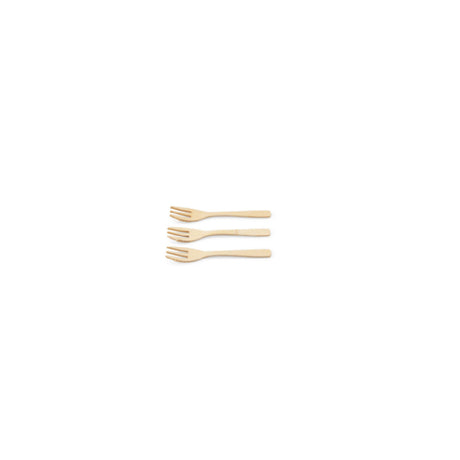 JB Prince RB520 Bamboo Dessert Fork 70% Bagasse And 30% Wood Pulp