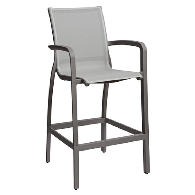 Grosfillex US469288 Sunset Barstool With Arms Designed For Outdoor Use