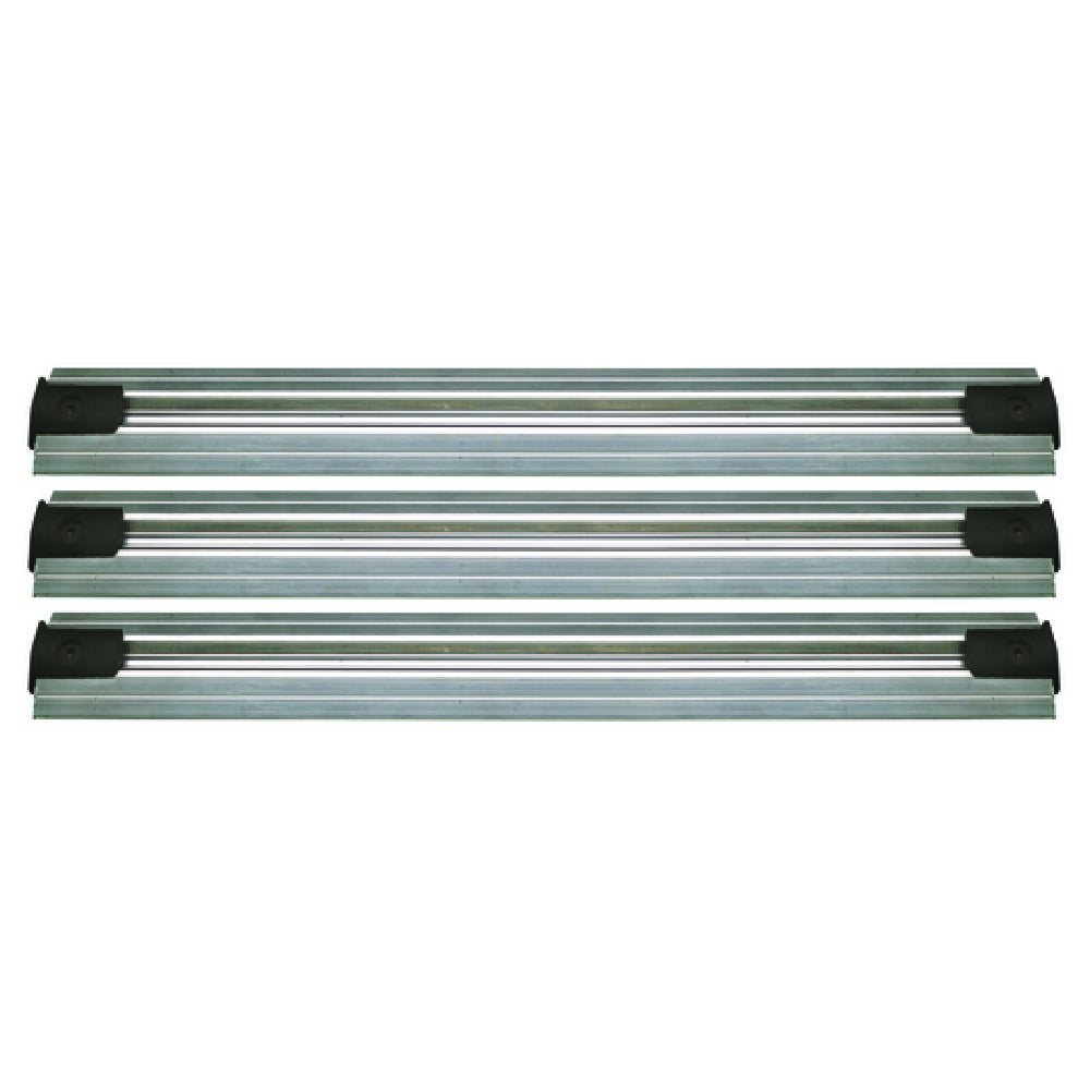 Quantum QVTRK-3-216EST Double Unit Floor Track Assembly Kit Includes: (3) 18' V-groove Aluminum Tracks