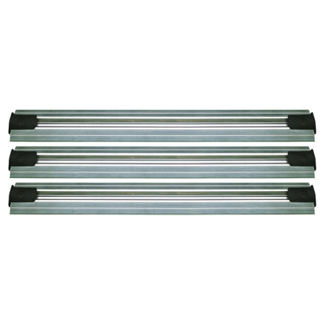 Quantum QVTRK-3-216EST Double Unit Floor Track Assembly Kit Includes: (3) 18' V-groove Aluminum Tracks