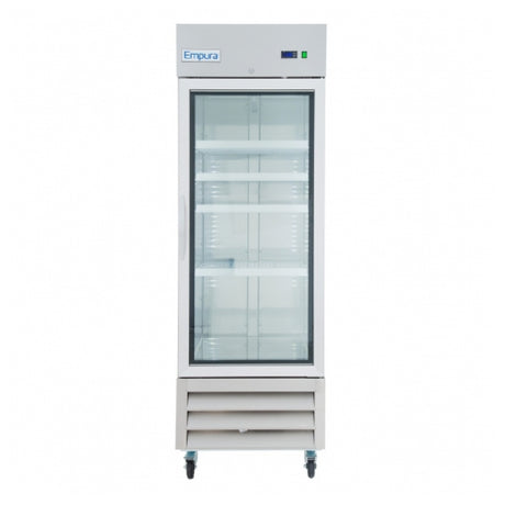 Empura Refrigeration E-KB27RG One Section Glass Door Reach In Refrigerator -27" W 19 Cu. Ft.