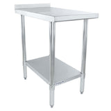 Empura FT1830E - Filler Table, 18"W X 30"D X 34.75"H, 18 Gauge 430 Stainless Steel