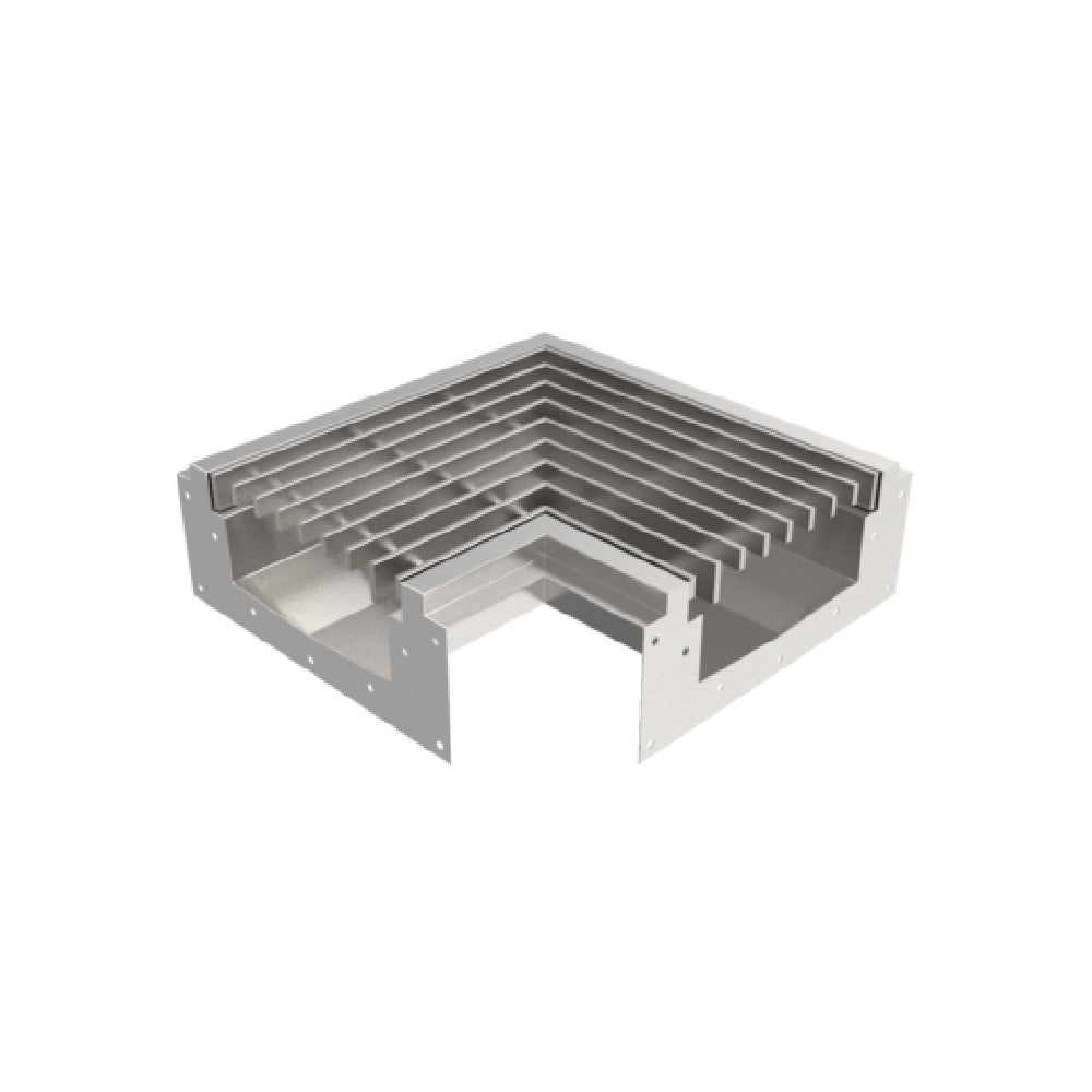 GSW USA FST-C Floor Trough Drain 20"W X 20"D X 5-3/4"H Open Connective Corner