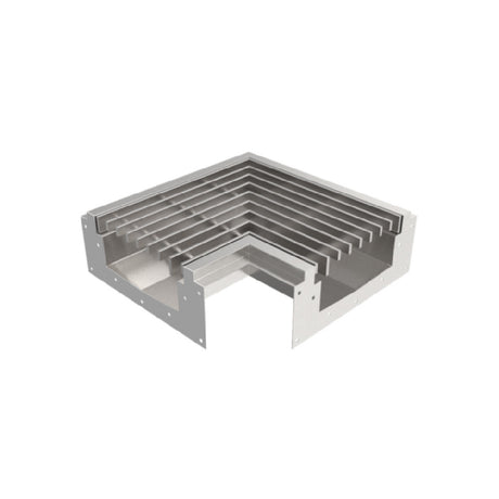 GSW USA FST-C Floor Trough Drain 20"W X 20"D X 5-3/4"H Open Connective Corner