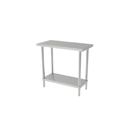 GSW USA WT-E1848 - Economy Work Table, 48"W X 18"D X 35"H, 16/430 Stainless Steel Top