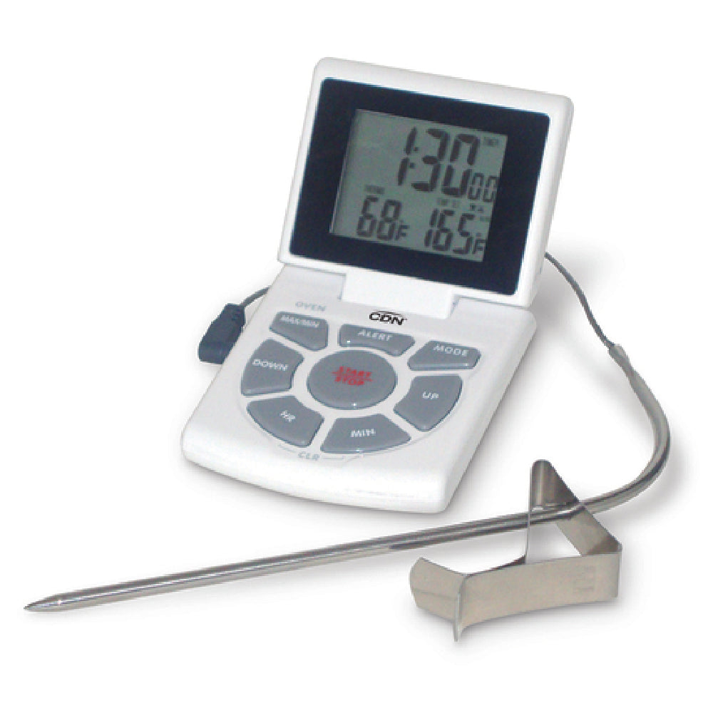 CDN DTTC-W Combo Probe Thermometer Timer & Clock 14 To 392°F (-10 To +200°C)