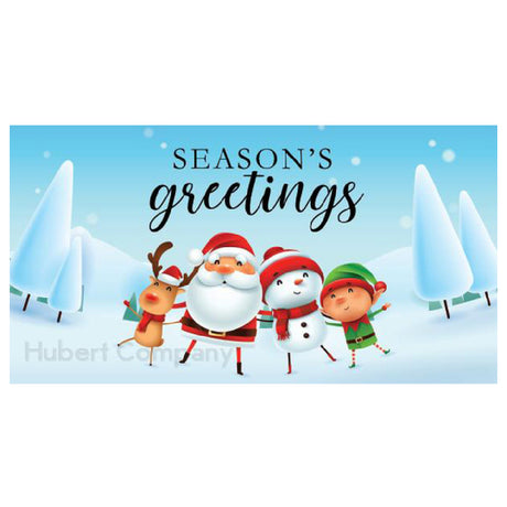 Hubert 60894 - Magnetic Sign, "seasons Greetings", 49"L X 26"H