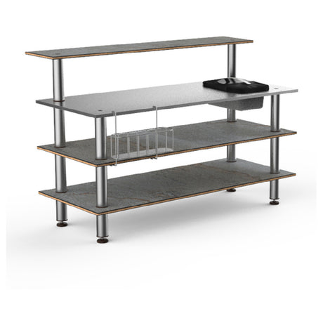 Steelite MGCMLC05GSXF Mogogo Buffet Solutions Modular ProBar Station 4-tier 71" X 40" X 47-1/2"H