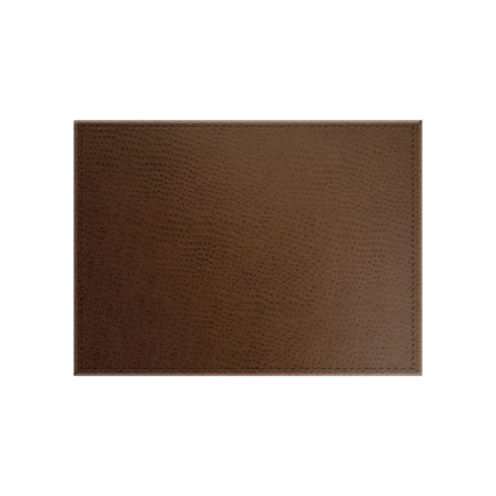 Risch TABLEMAT-CH 15X11 Chesterfield Ostrich Texture Faux-leather Table Mat (specify Color)