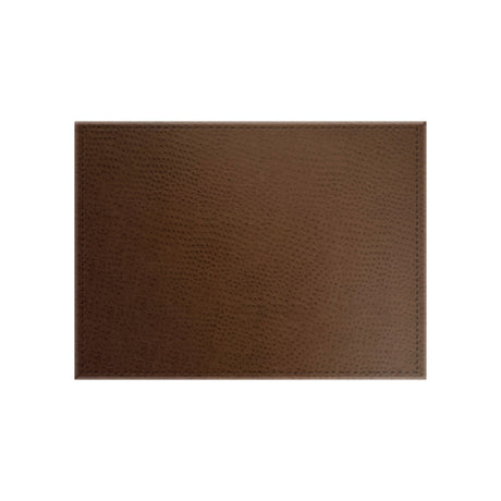 Risch TABLEMAT-CH 15X11 Chesterfield Ostrich Texture Faux-leather Table Mat (specify Color)