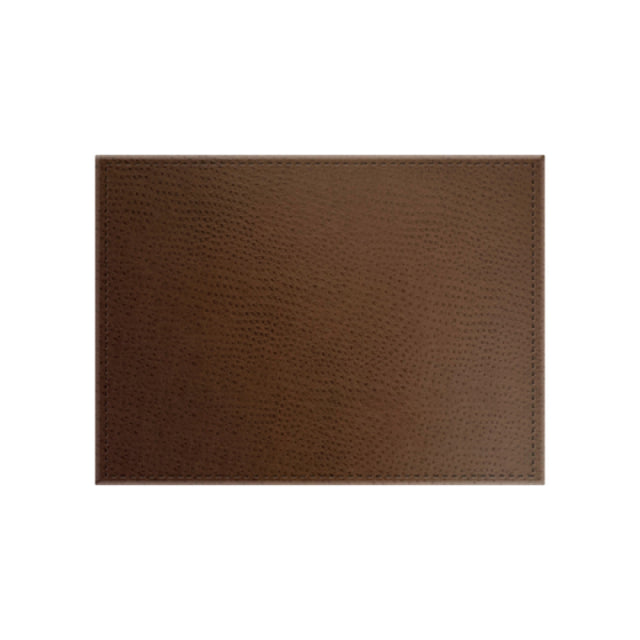 Risch TABLEMAT-CH 15X11 Chesterfield Ostrich Texture Faux-leather Table Mat (specify Color)