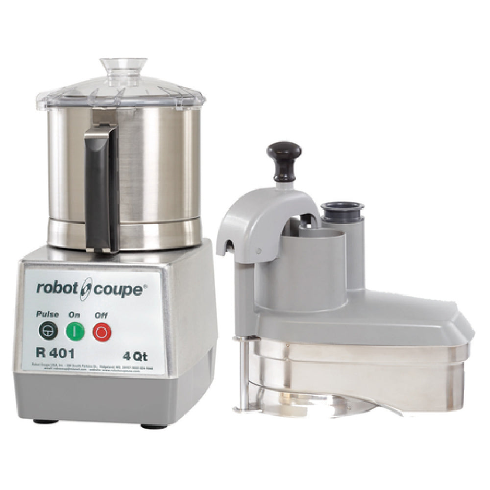 Robot Coupe R401 Combination Food Processor 4.5 Liter Stainless Steel Bowl With Handle