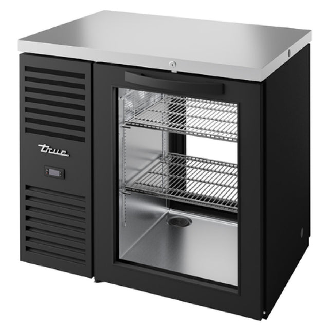 True Refrigeration TBR36-PTSZ1-L-B-G-G-1 Refrigerated Back Bar Cooler Pass-thru