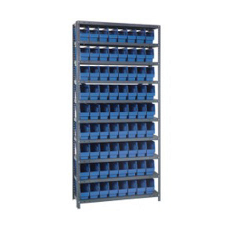 Quantum 1275-201_YELLOW - Shelving Unit, 12"D X 36"L X 75"H, Heavy Duty
