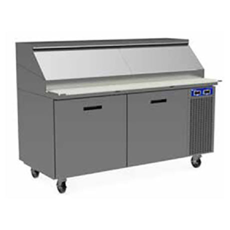 Randell 8148W-290 Refrigerated Raised Rail Prep Table One-section 48" W