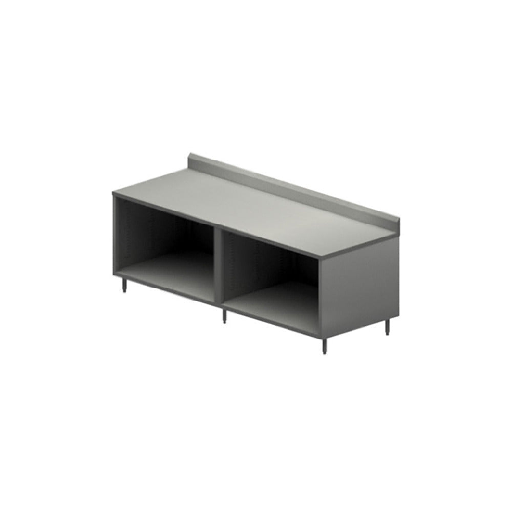 BK Resources CSTR5-30120 Chef Table Cabinet Base With Open Front 120"W X 30"D X 34-3/4"H Overall Size