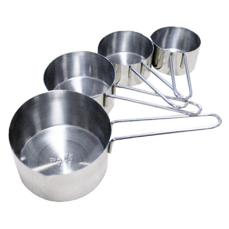 Omcan 44450 (44450) Measuring Cup Set 4-piece Set Includes: 1/4 Cup 1/3 Cup