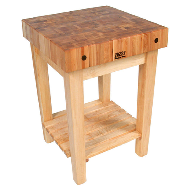 John Boos GB Gourmet Butcher Block 24"W X 24"D X 36"H Overall Size 4" Thick End Grain Top