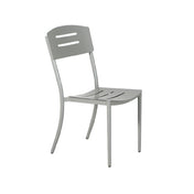 Plantation Prestige Commercial Furniture 8220700-04 Aspen Side Chair All Aluminum Stamped Seat/back