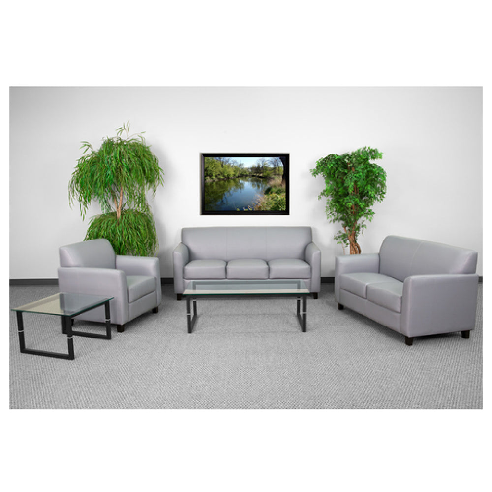 Flash Furniture BT-827-SET-GY-GG Hercules Diplomat Series Reception Set Includes: (1) 30-1/2"W X 29"D X 32-1/2"H Chair