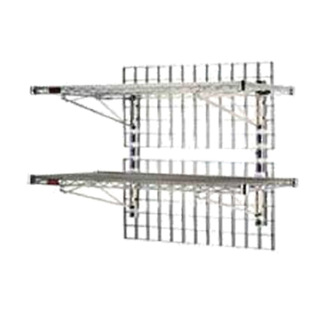 Eagle WAL-2-1848-X WalStor® Modular Wall System Shelf Kit Double Includes: (2) 48" X 18" Wire Shelves With Patented QuadTruss® Design