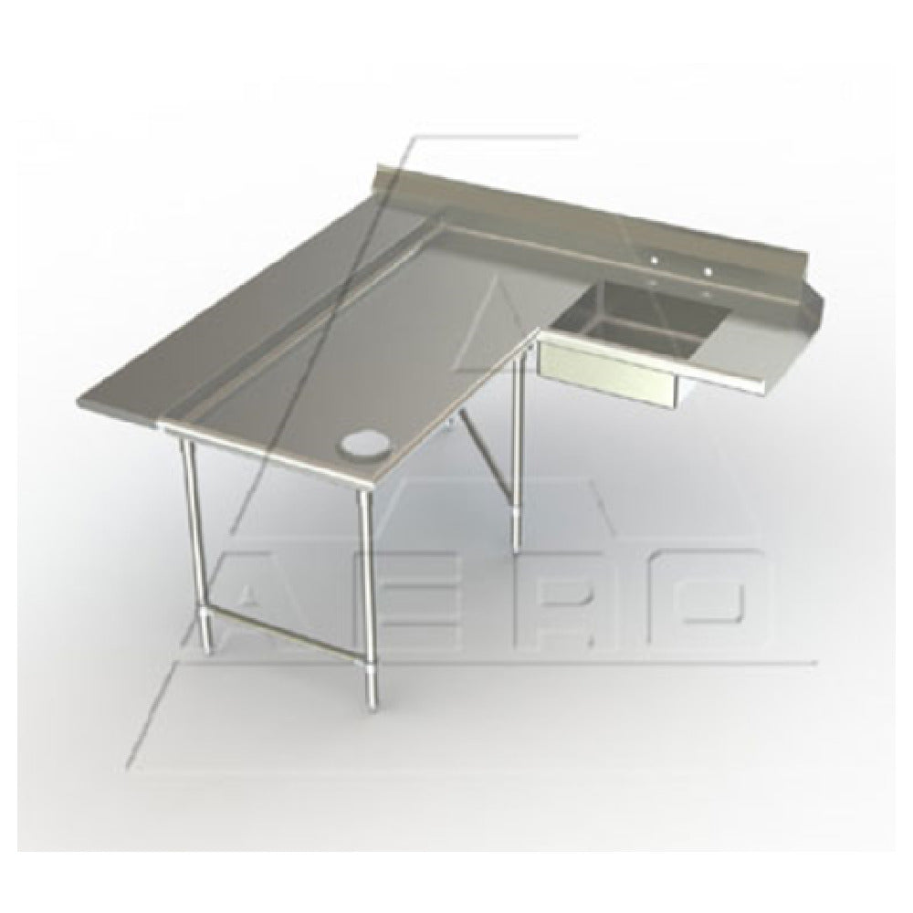 AERO Manufacturing 3SDL-L-120 Delux™ Soiled Dishtable Island Design 60" Machine To Corner