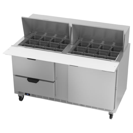 Beverage Air SPED60HC-24M-2 Mega Top Refrigerated Counter Two-section 60"W