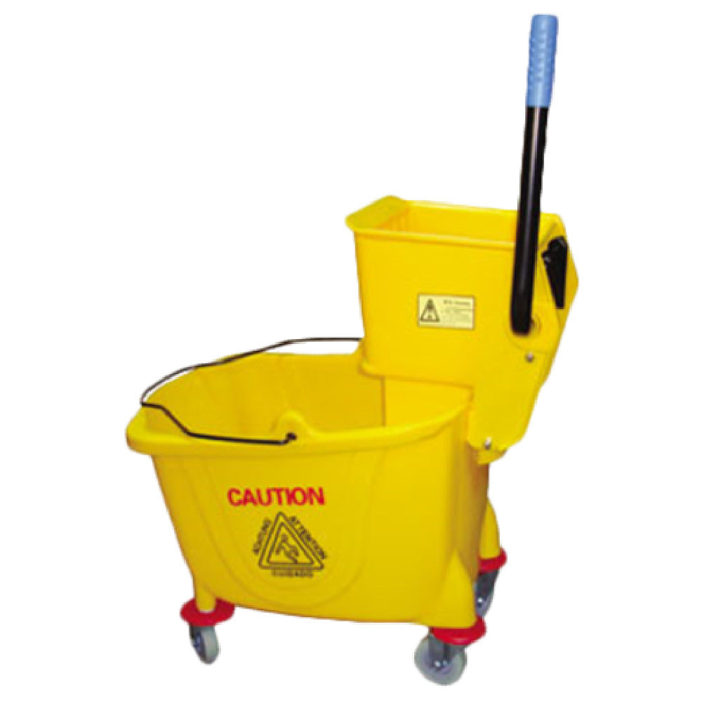 Royal Industries ROY MBKY 9 Mop Bucket 35 Quart With Side Pull Wringer Combo