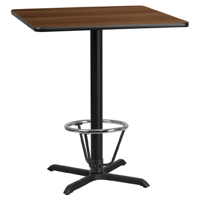 Flash Furniture XU-WALTB-3636-T3030B-3CFR-GG Table 36"W X 36"D X 43-1/8"H Bar Height