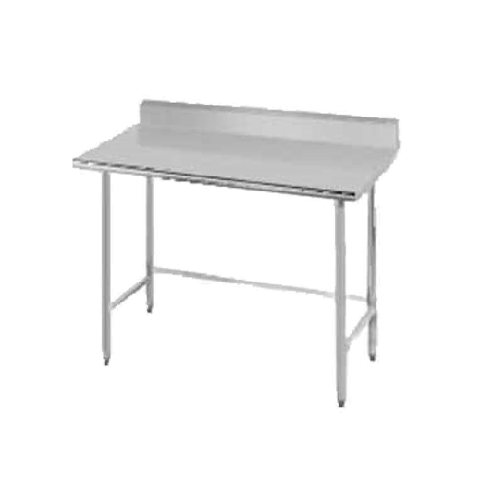 Advance Tabco TKMS-3011 Work Table 132"W X 30"D 16 Gauge 304 Stainless Steel Top With 5"H Backsplash