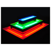 Krowne KR-I3T68-S - Krowne Royal Lighted Liquor Island Display, 3-Tier, 68" Wide - Power Cord On Left