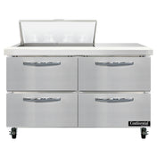 Continental Refrigerator SW48N8-D Sandwich Unit 48"W 13.4 Cu Ft Capacity