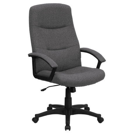 Flash Furniture BT-134A-GY-GG Executive Swivel Office Chair 44-1/2" To 48-1/4" Adjustable Height