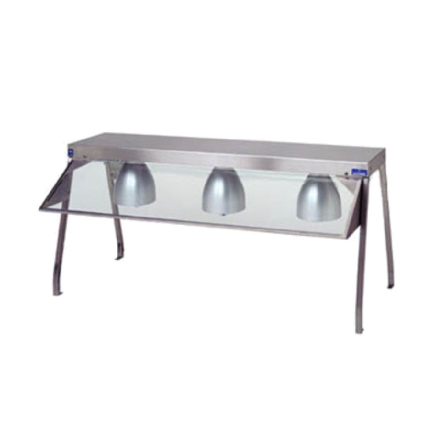 Duke 936BL-1SN Buffet Shelf Stainless Steel Construction With Glass Sneeze Guard On (1) Side Only