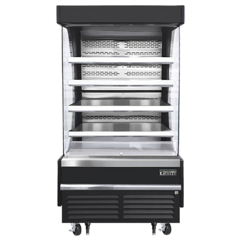 Everest Refrigeration EOMV-36-B-35-T Vertical Open Display Merchandiser 37-1/4"W X 34-1/4"D X 78"H