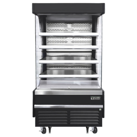 Everest Refrigeration EOMV-36-B-35-T Vertical Open Display Merchandiser 37-1/4"W X 34-1/4"D X 78"H