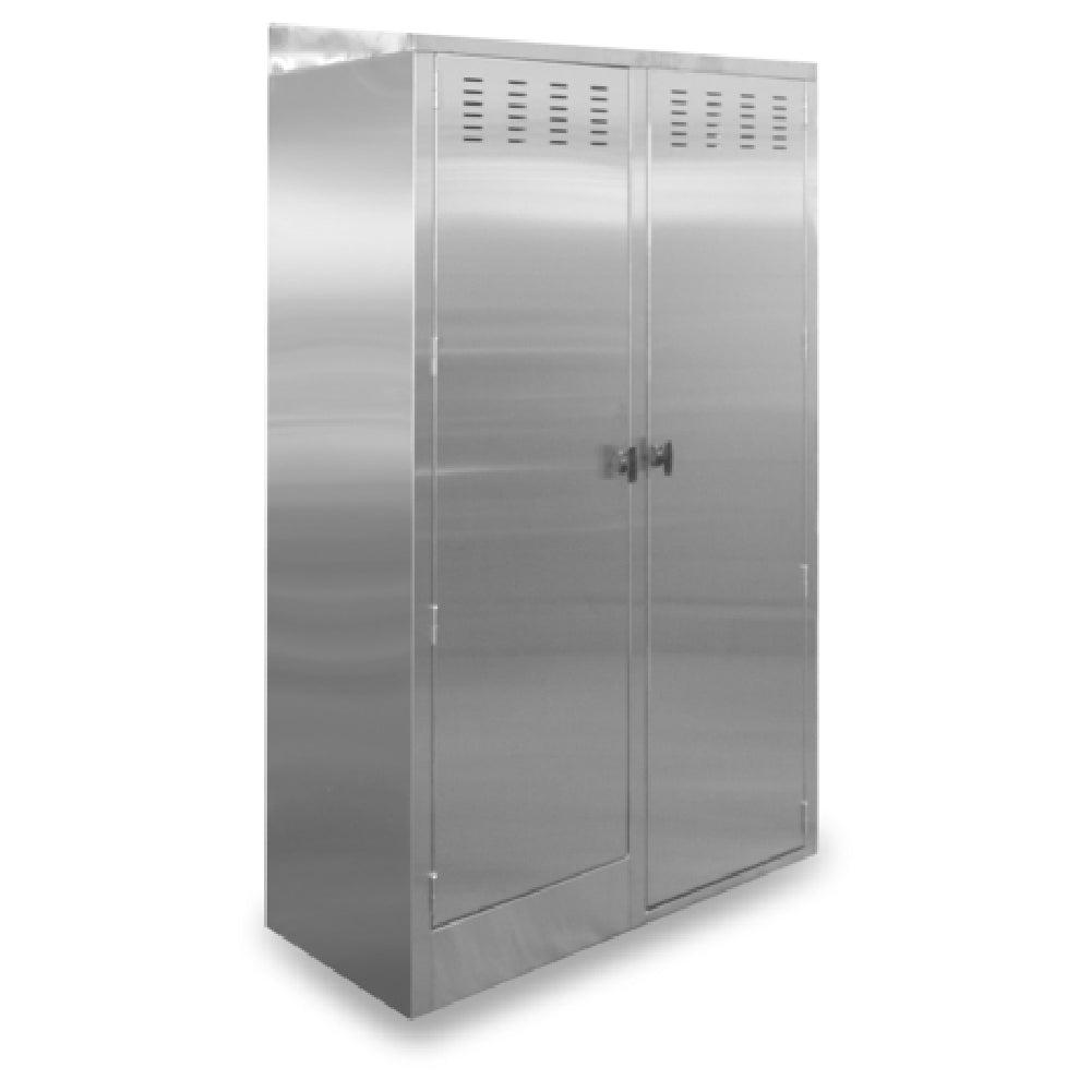 John Boos PBJC-224884-R Janitor Cabinet 48"W X 22-1/2"D X 84"H Overall Size Enclosed Cabinet With Open Back For Plumbing