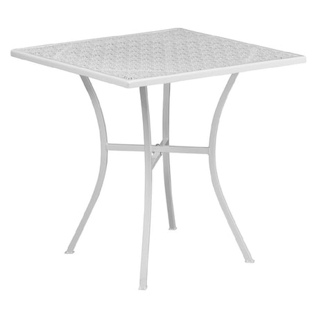 Flash Furniture CO-5-WH-GG Patio Table 28"W X 28"D X 28-1/4"H Square