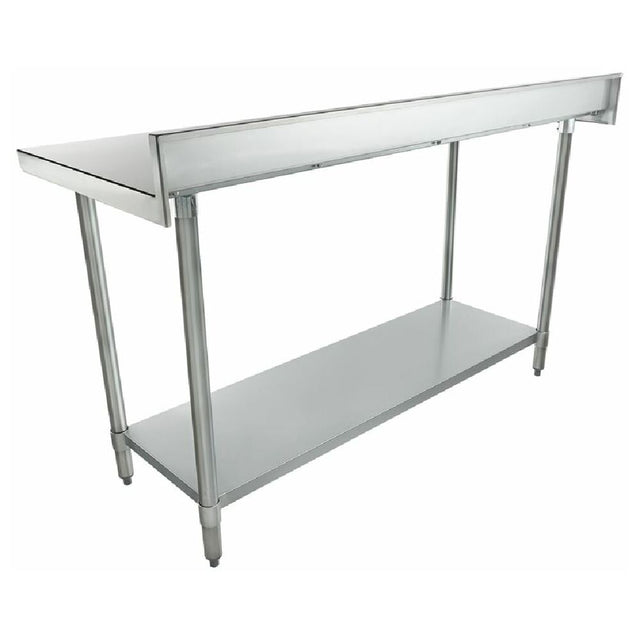 Empura Stainless WT4B2460 Empura STANDARD DUTY Work Table 24" X 60" 4 Inch Backsplash