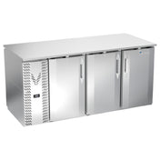 Victory VBB72HC-F-PT-S - Pass-Thru Back Bar Refrigerator, Food Rated, Three-section