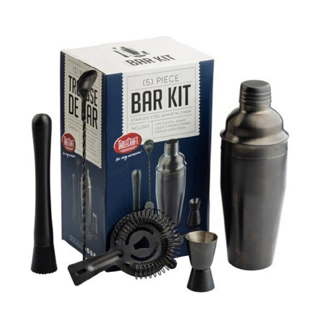 Tablecraft 11780 Bar Kit 6.125"x5"x10.25" Includes: (1) 24 Oz. 3-piece Cocktail Shaker