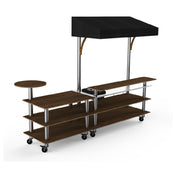 Steelite MGCMLC07WSBW Mogogo Buffet Solutions Modular Mixology Bar Station 3-tier