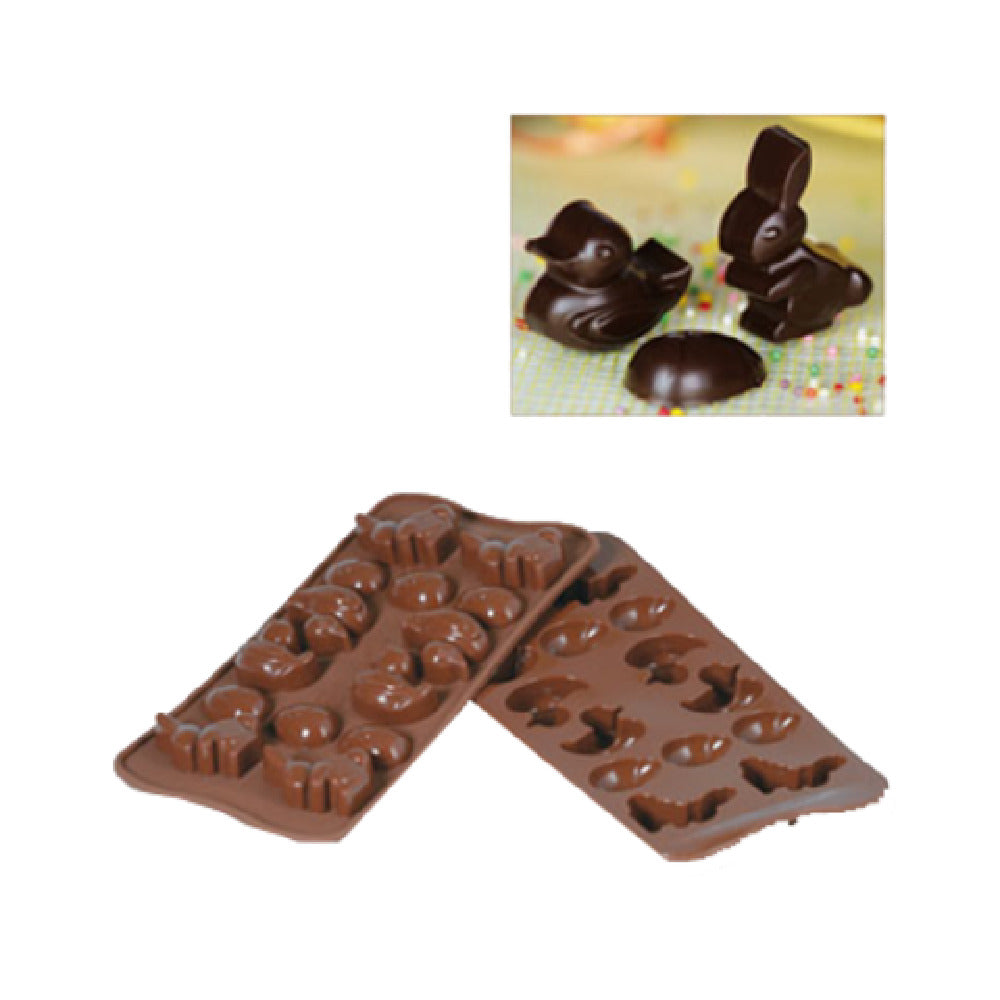 Louis Tellier SCG05 Silikomart Chocolate Mold Easter Makes (14) 0.20 To 0.27 Oz. Pieces