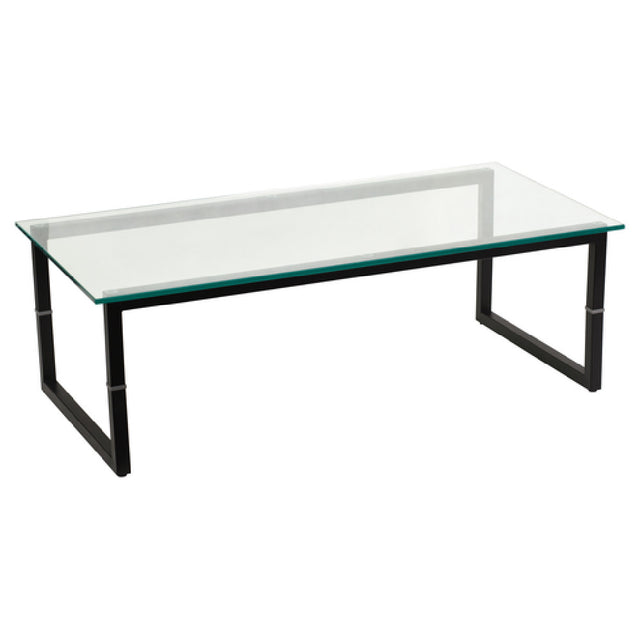 Flash Furniture FD-COFFEE-TBL-GG Coffee Table 23-1/2"W X 47"D X 15-1/2"H 1/2" Thick Clear Glass Top