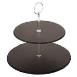 Paderno 41587-25 Natural Slate Display Stand 10" Dia. X 9"H