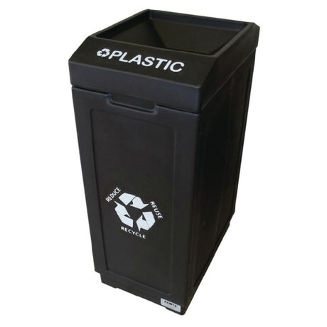 Hubert 65621 - Recycle Bin, "Plastic", 39 Gallon