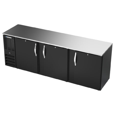 Beverage Air BBN94HC-F-B - Refrigerated Food Rated Back Bar Storage Cabinet, Three-section