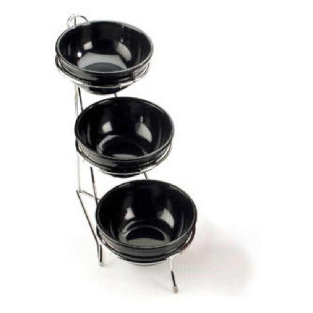 Cal Mil C1223-8 Bowl Rack 8"W X 16"D X 18"H 3-tier