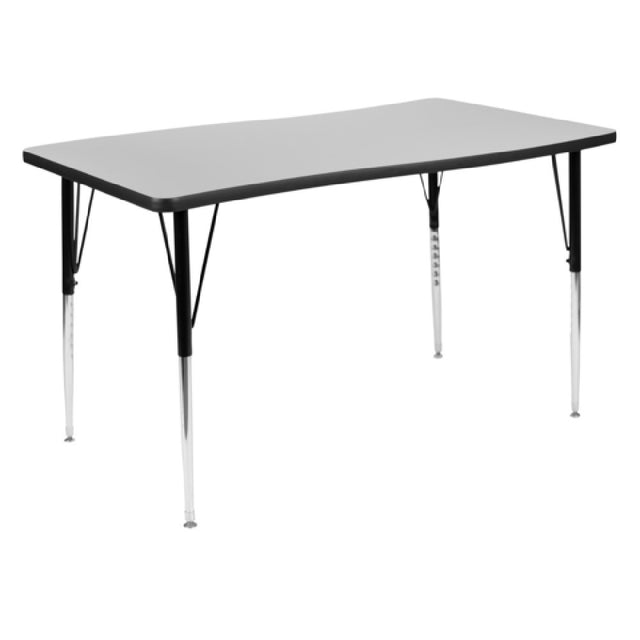 Flash Furniture XU-A3048-CON-GY-T-A-GG Wren Activity Table 47-1/2"W X 28"D X 21-1/4"-30-1/4"H